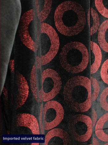 Velveto suknelė, asimetrinė laisva kirpimo linija, ilgos rankovės, ruduo 2024, su spandekso mišiniu