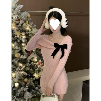 Adīta džemperkleita, Ķīniešu stilā, literārais retro, pavasaris 2025, midi garums, reljefveida tekstūra