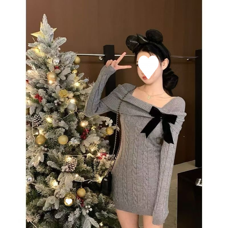 Adīta džemperkleita, Ķīniešu stilā, literārais retro, pavasaris 2025, midi garums, reljefveida tekstūra