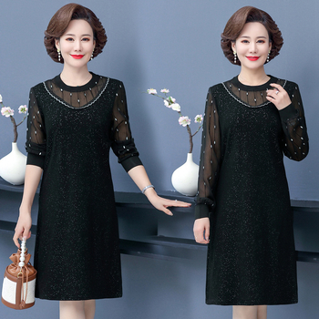 Vidēja garuma rudens kleita no poliestera, pilsētas stilam, 90–95% poliestera, 2024. gada rudens izlaišana