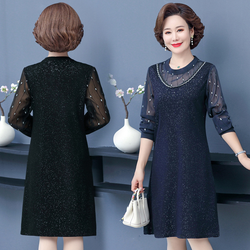 Vidēja garuma rudens kleita no poliestera, pilsētas stilam, 90–95% poliestera, 2024. gada rudens izlaišana