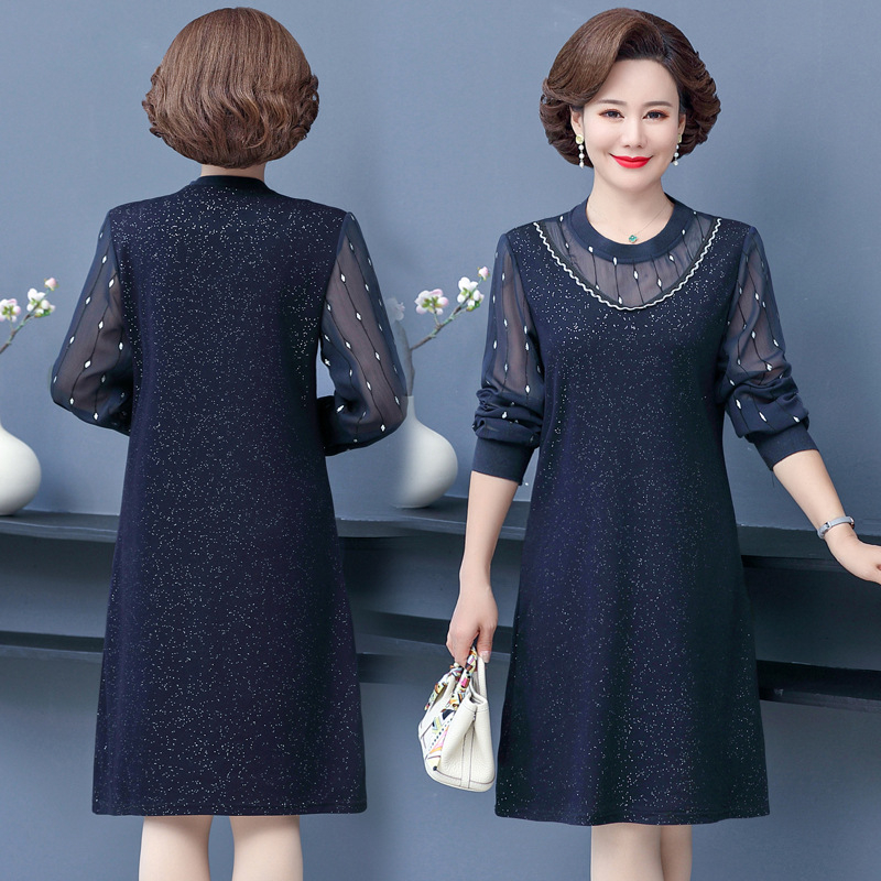 Vidēja garuma rudens kleita no poliestera, pilsētas stilam, 90–95% poliestera, 2024. gada rudens izlaišana