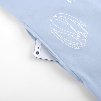 Βαμβατικό νυχτικό για γυναίκες, καλοκαιρινό νυχτικό με 3/4 μανίκια, μεσαίου μήκους φούστα, εκτύπωση σε πολυτελές σχέδιο