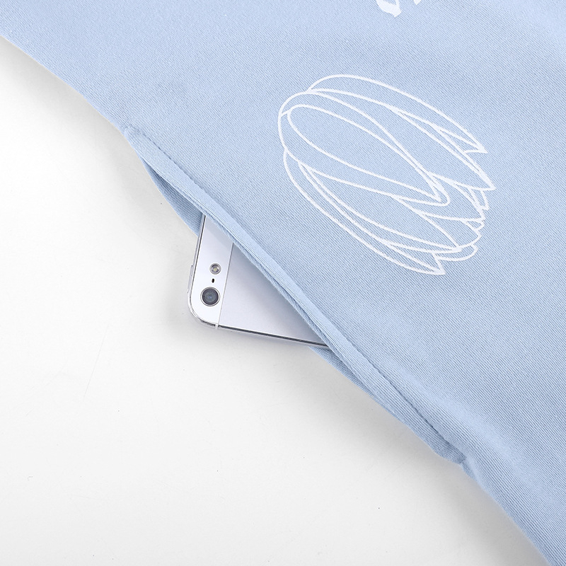 Βαμβατικό νυχτικό για γυναίκες, καλοκαιρινό νυχτικό με 3/4 μανίκια, μεσαίου μήκους φούστα, εκτύπωση σε πολυτελές σχέδιο