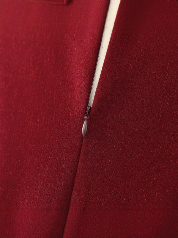 Kaheosaline qi-pao komplekt ämmale pulmapidustuseks — 2025 sügis, polüester, 90–95% polüester, trükk, midi pikkus