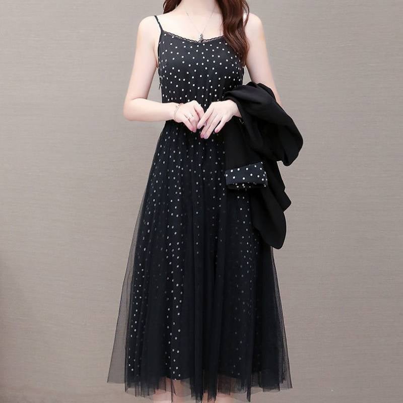 Costum din două piese cu fustă, mâneci lungi, țesătură poliester, stil urban, toamnă 2023