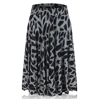 Юбка, народен стил, къса пола, обемна пола, ацетатна тъкан, печат/ боядисване