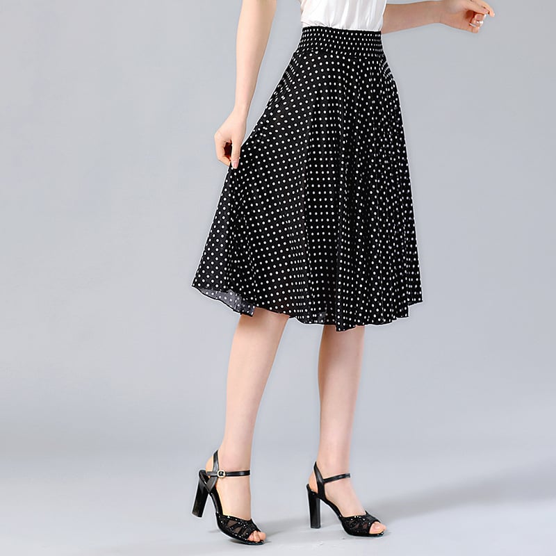 Юбка, народен стил, къса пола, обемна пола, ацетатна тъкан, печат/ боядисване