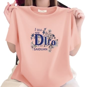 Ljetna majica od 100% pamuka za žene srednje dobi, slobodnog kroja, kratkih rukava, okrugli izrez, prikriva trbuh, casual top