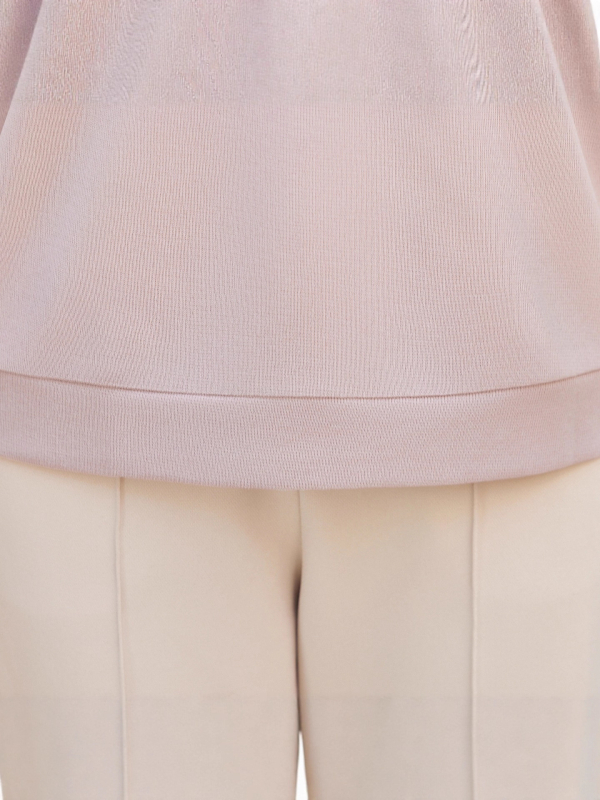 Elegantiška rudens moters palaidinė su ilgomis rankovėmis, V kaklo iškirptė, gėlių raštas, poliesterio audinys (>95%)