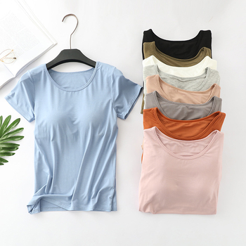 Tricou modal cu guler rotund, mâneci 3/4, model 3D, amestec Modal cu 30–50% Tencel Lyocell, lungime scurtă pentru casă