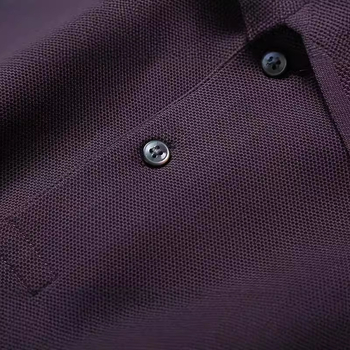 Tricou polo pentru bărbați cu guler lapel, mâneci lungi, bumbac mercerizat 96%+, croială clasică.