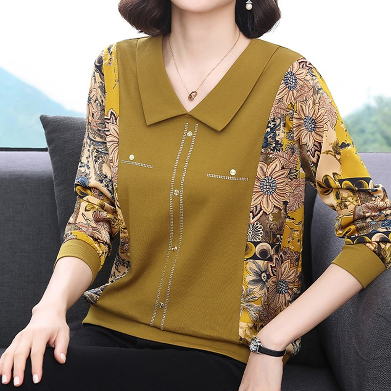 Tricou femei cu mânecă lungă, guler polo, croială slim, culoare solidă din poliester