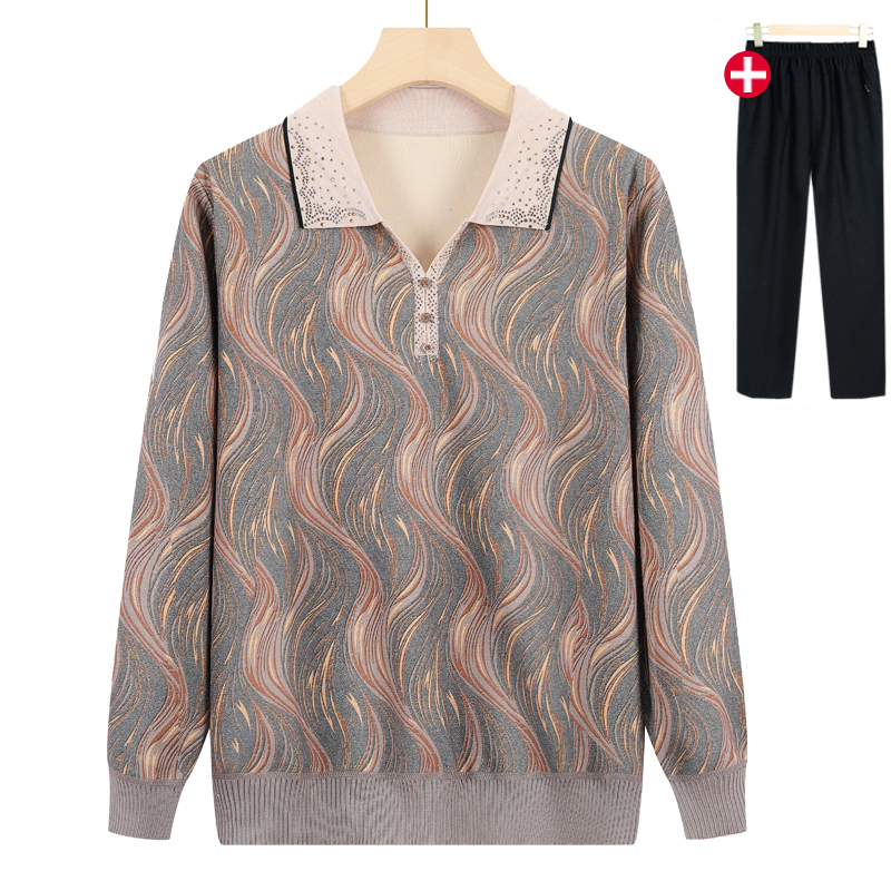 Naiste pikkade varrukatega polo-top, kirjanduslik retro-stiil, PVC segu 30–50%, kevad 2025