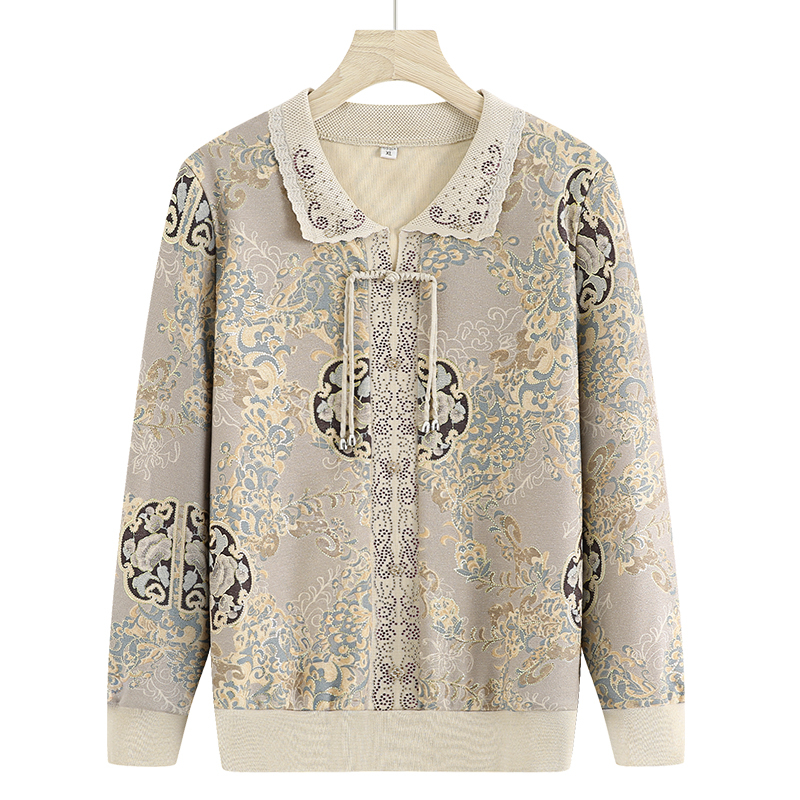 Naiste pikkade varrukatega polo-top, kirjanduslik retro-stiil, PVC segu 30–50%, kevad 2025