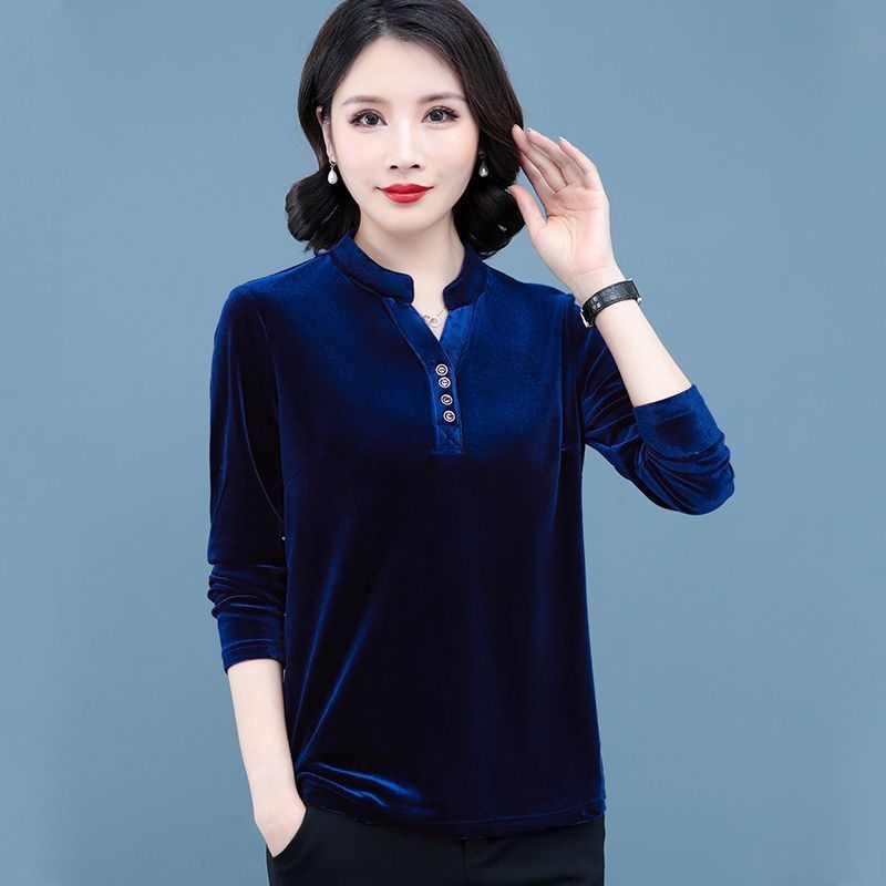 Ženski T-shirt s dugim rukavima od baršuna, jednobojna, s kapuljom, tkanina od viskoze