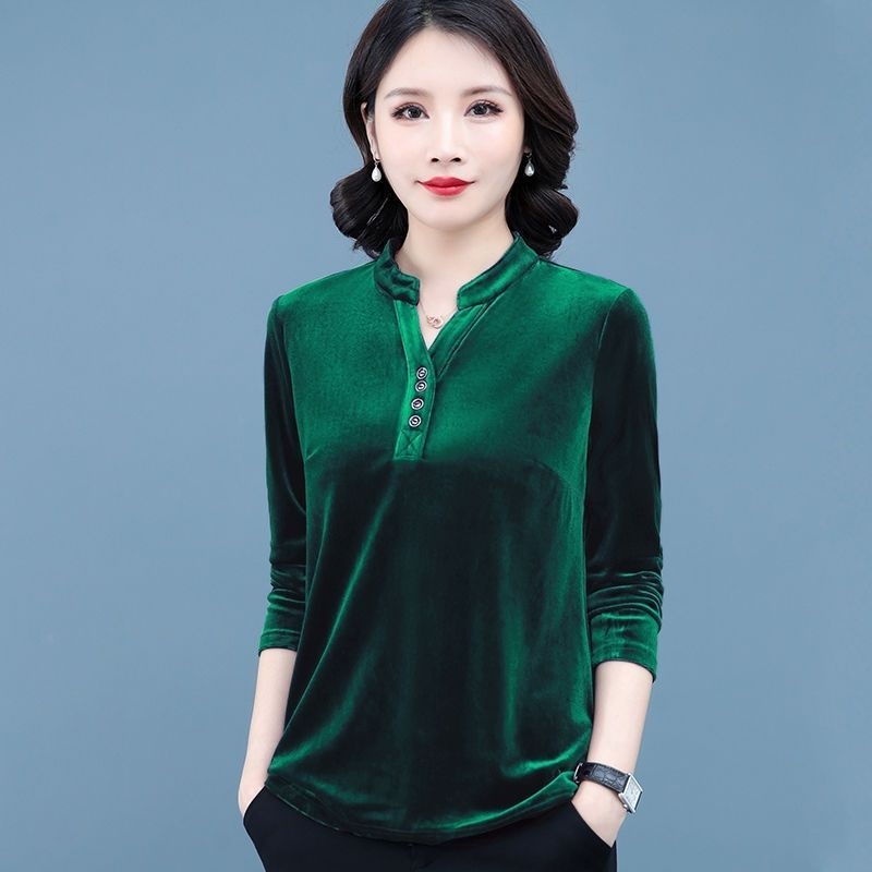 Ženski T-shirt s dugim rukavima od baršuna, jednobojna, s kapuljom, tkanina od viskoze