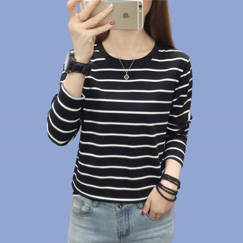 Naiste puuvillase modaliga pikkade varrukatega T-särk tikandiga, V-kaelusega, sügis 2025