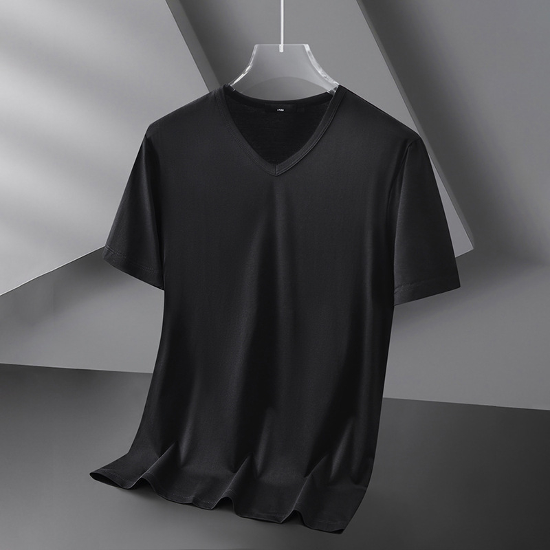 Muška T majica s kratkim rukavima, mladi stil, slim-fit, okrugli izrez, brzo sušenje poliestera, ljeto