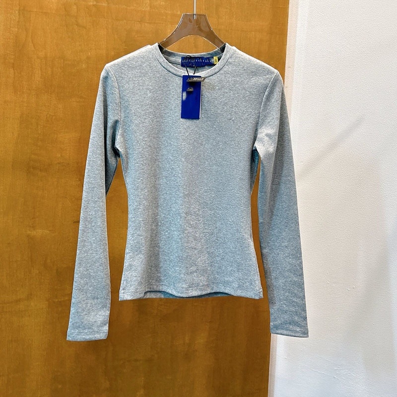 Slim fit tričko s dlhým rukávom, kruhový výstrih, výšivka s poníkom, washovaná bavlna, casual športový štýl