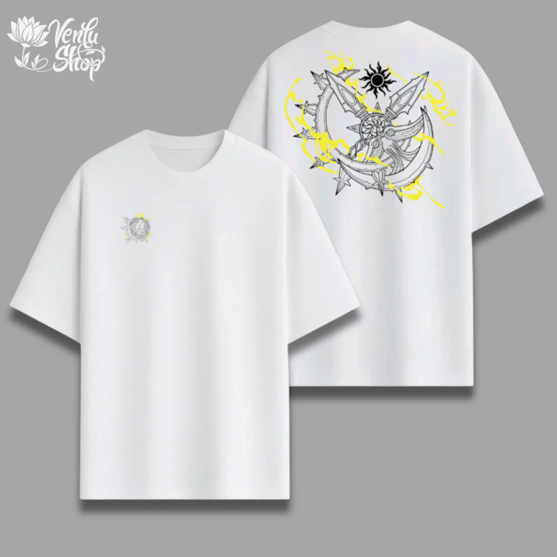 Tricou din bumbac cu imprimeu desen animat, mâneci scurte, croială lejeră, guler rotund, vară 2025