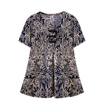 2024. aasta suvi Ice Silk lühikeste varrukatega T-särk, vaba lõikega kõhu katmiseks; 90–95% polüester, Spandex <30%