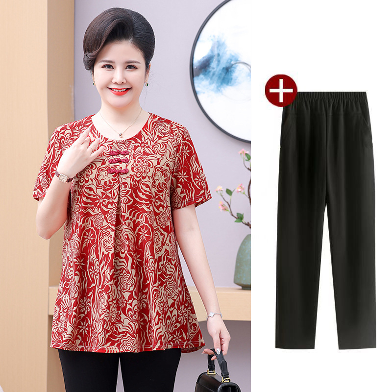 2024. aasta suvi Ice Silk lühikeste varrukatega T-särk, vaba lõikega kõhu katmiseks; 90–95% polüester, Spandex <30%