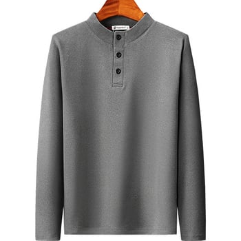 Férfi De Velvet termikus kardigán álló gallérral, hosszú ujjú, 100% poliészter, szabadidős viselet, téli–tavaszi–ősszi