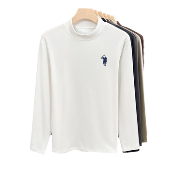 Férfi önmelegítő hímzett termo póló Derong anyagból, vastag, hosszú ujjú