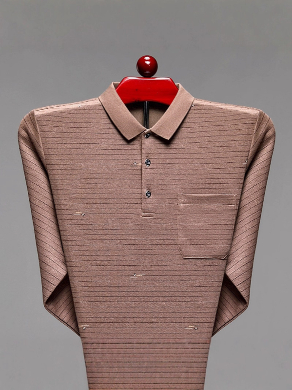 Flórás mintás pamut hosszú ujjú póló (91–95% pamut), antibakteriális, felnőtt férfiaknak