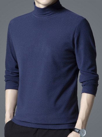 Alap hosszú ujjú felső — kerek nyak, egyenes szabás, poliészter, egyszínű