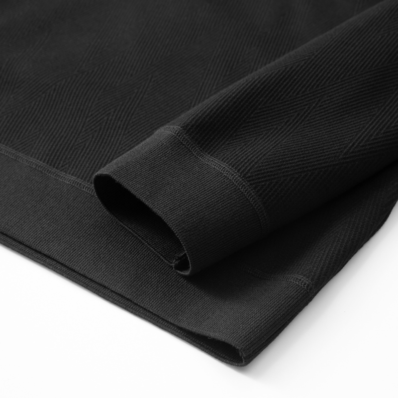 Lažni dvodijelni T-shirt s ovratnikom, fleece podstava, viskozo-poliester smjesa, dugi rukavi za zimu