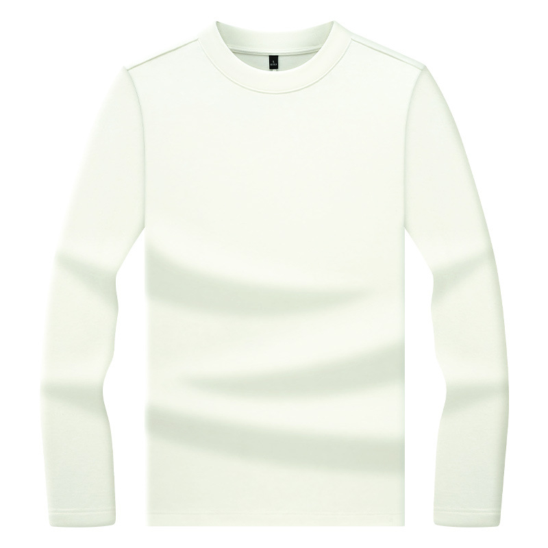 Мъжка тениска с дълъг ръкав и кръгла яка, акрил, влагоотводяща, без намачкване, тясно прилепващ силует