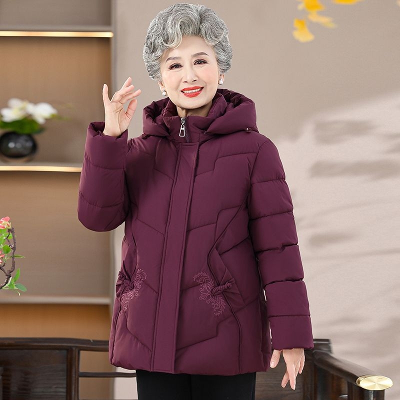 Jachetă scurtă din bumbac pentru femei, lungime standard 50–65 cm, guler polo, umplutură din bumbac, material poliester cu elastan