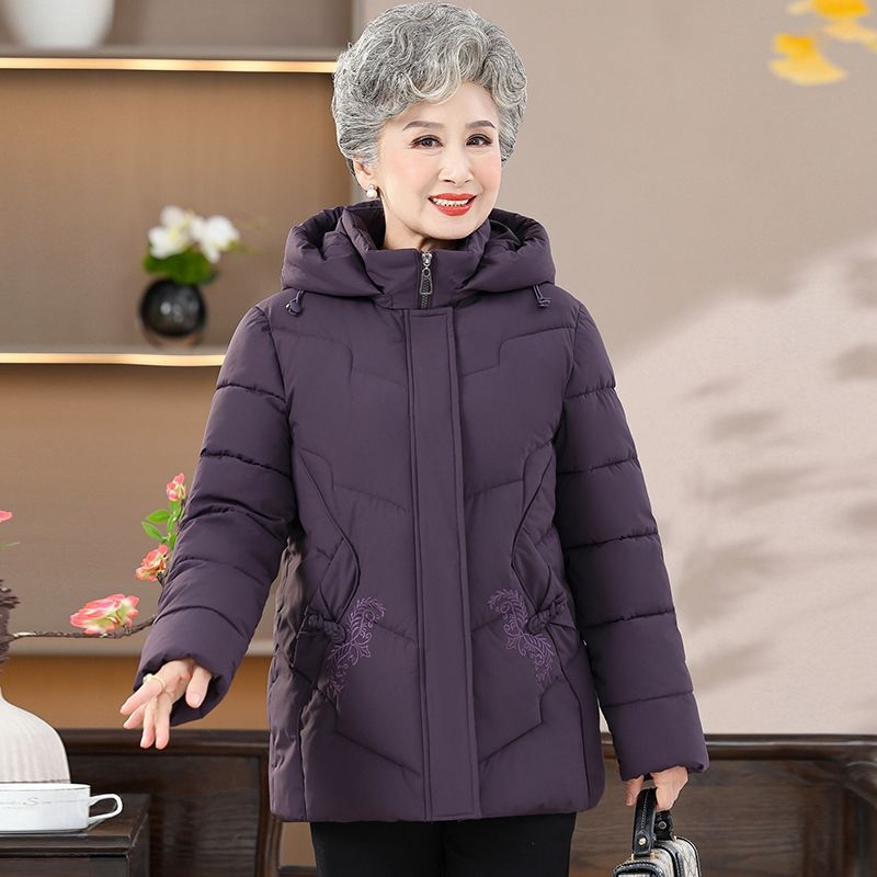 Jachetă scurtă din bumbac pentru femei, lungime standard 50–65 cm, guler polo, umplutură din bumbac, material poliester cu elastan