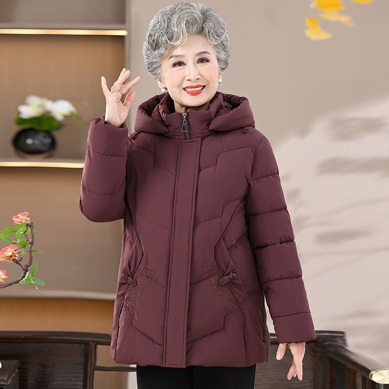 Jachetă scurtă din bumbac pentru femei, lungime standard 50–65 cm, guler polo, umplutură din bumbac, material poliester cu elastan