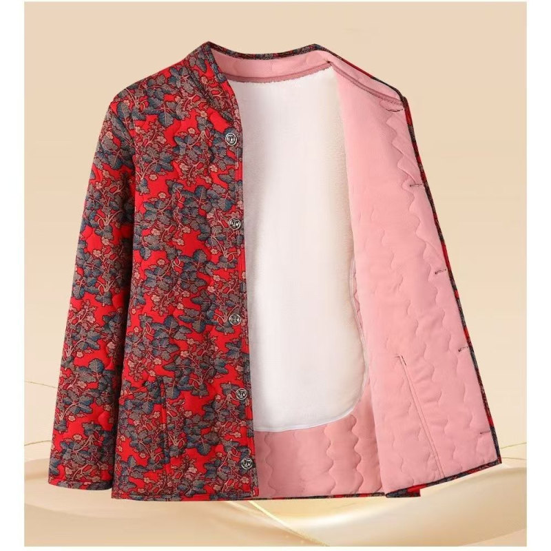 Palton de damă cu stofă Tencel și umplutură imitation silk cotton, lungime medie, mâneci lungi, izolație groasă.