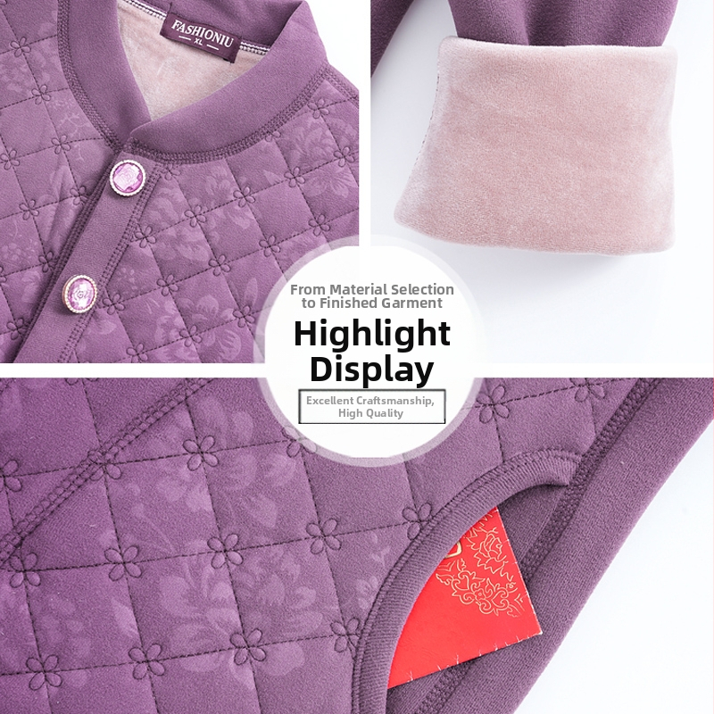 Dámska bavlnená vyteplená bunda s fleecovou vložkou, voľný strih, dlhé rukávy, okrúhly výstrih, stredná dĺžka 50–65 cm, japonsko-kórejský voľnočasový štýl, výplň: imitácia hodvábnych vlákien