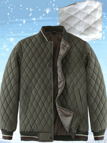 Férfi pamut töltött kabát — minimalist stílus, szabad szabás, egysoros záródás, pamut töltet, belső pamut bélés