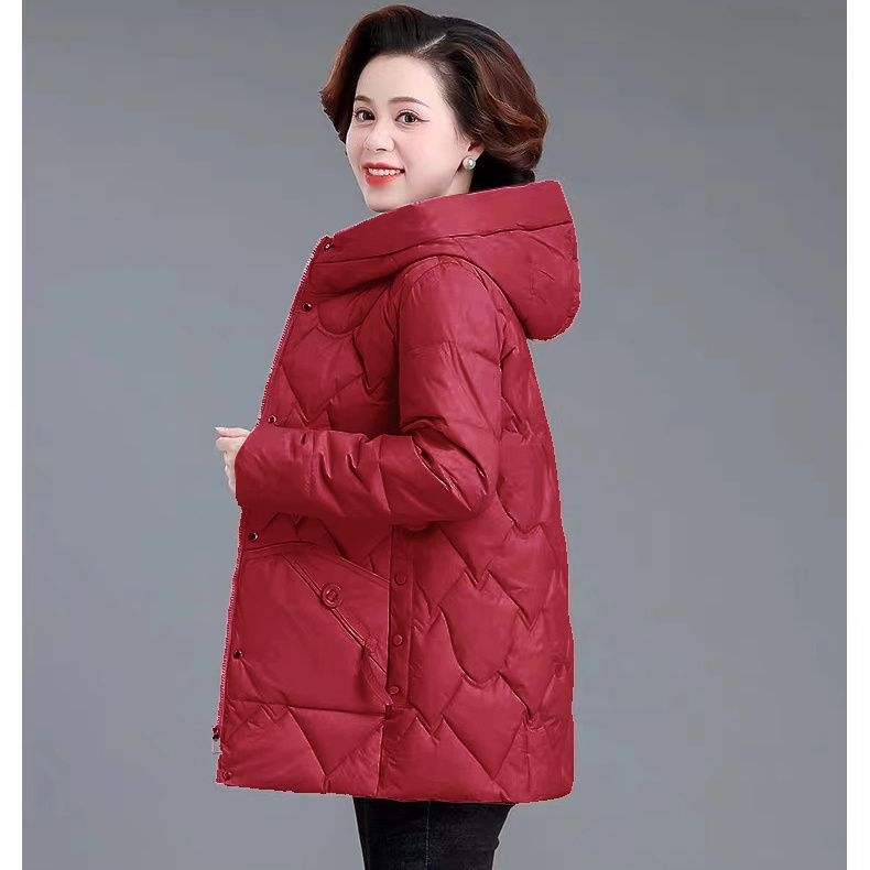 Női ultrakönnyű pamut-párnázott kabát Chenille anyagból, töltet imitált selyem-pamut, polo gallér, hercegnő-stílusú ujjak