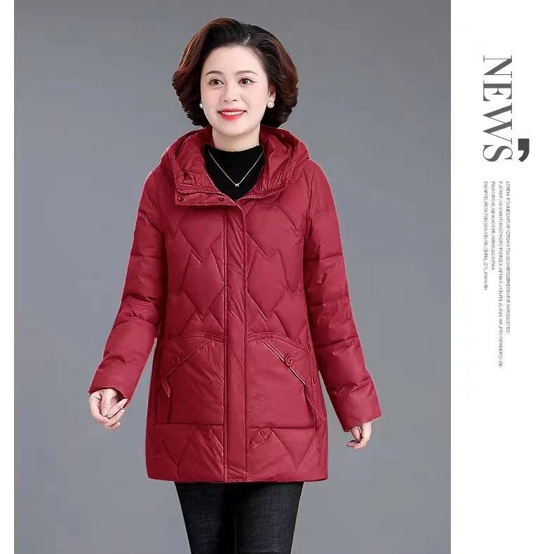 Női ultrakönnyű pamut-párnázott kabát Chenille anyagból, töltet imitált selyem-pamut, polo gallér, hercegnő-stílusú ujjak