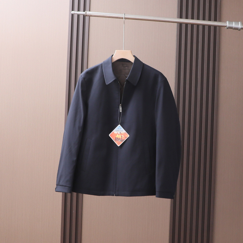 Jakna s poliesterskim punjenjem, zip, rever ovratnik, bez kapulje, debela, više džepova (zip, rever, bez kapulje, debela, džepovi)