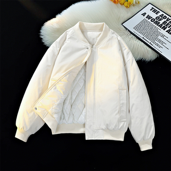 Férfi poliészter kabát baseball gallérral és kapucnival, laza szabás, cipzár, belső poliészter bélés, őszi viselethez