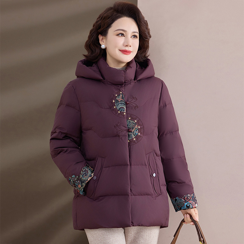 Jakna od pamuka sa stojećim ovratnikom, punjenje od pamuka, vanjska tkanina poliester, debeli zimski kaput, dugi rukavi