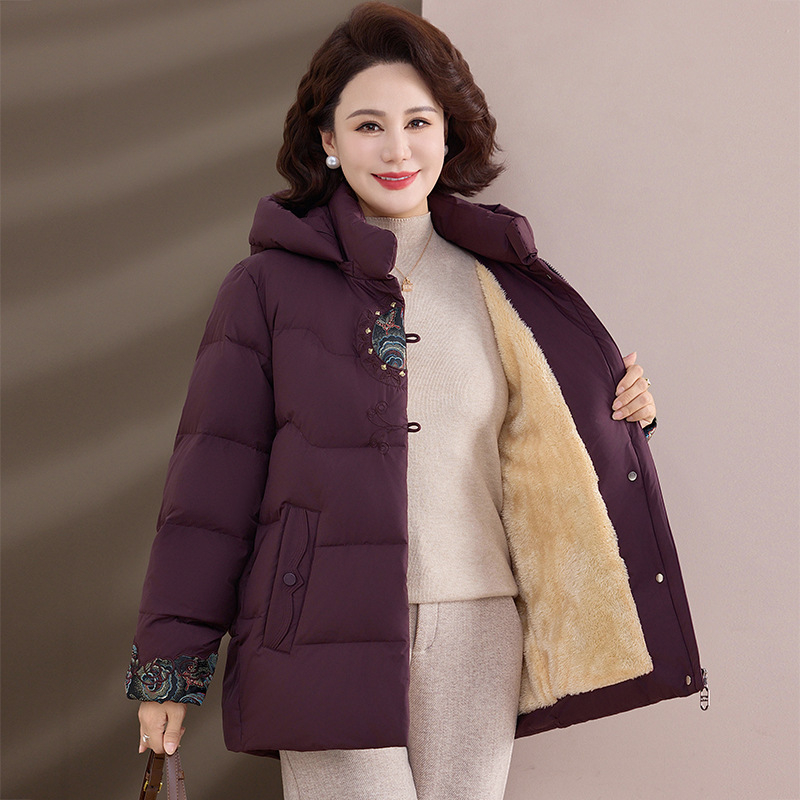 Jakna od pamuka sa stojećim ovratnikom, punjenje od pamuka, vanjska tkanina poliester, debeli zimski kaput, dugi rukavi