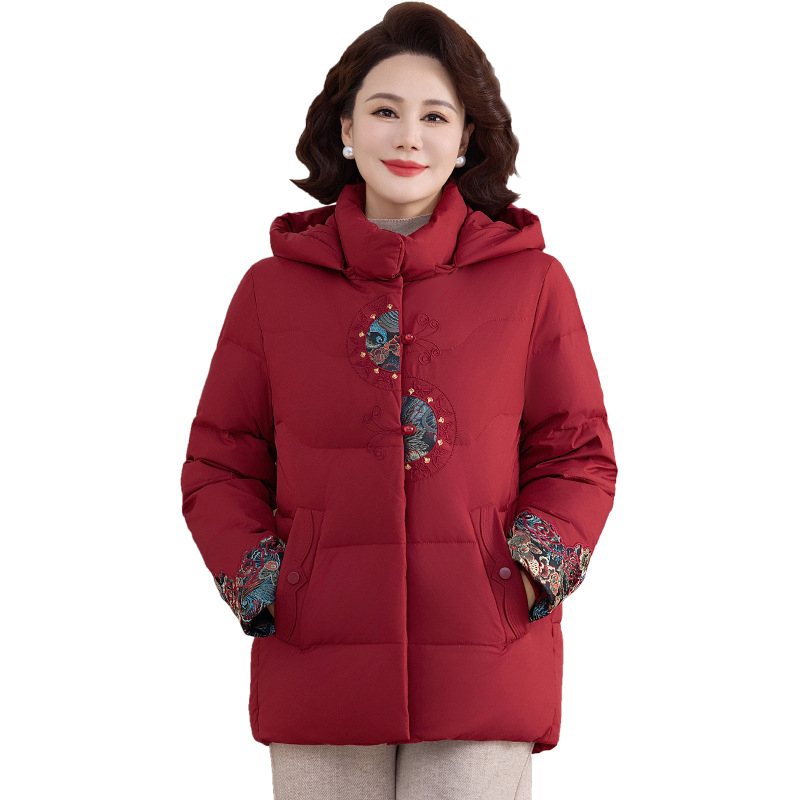 Jakna od pamuka sa stojećim ovratnikom, punjenje od pamuka, vanjska tkanina poliester, debeli zimski kaput, dugi rukavi