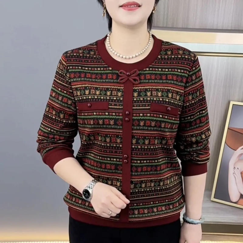 Top s dugačkim rukavima s prugastim dizajnom i plišanim podstavom, udoban ležeran kroj, polo ovratnik (tkanina: Tr fabric, PVC <30%, uzorak: pruge, debljina: srednja, duljina: srednja)