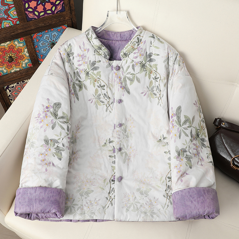 Női vastag pamutkabát, belső pamut töltettel, 95% poliészter, magas gallér, tél 2025