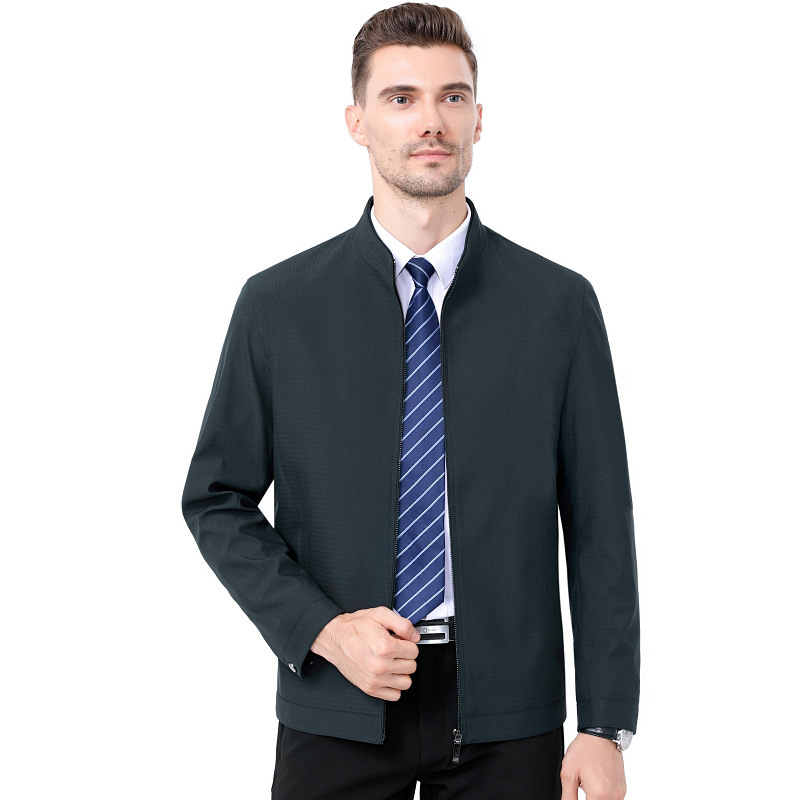 Mulberry selyemből készült dzseki, gallérrel és cipzáras zárással, könnyű üzleti stílus