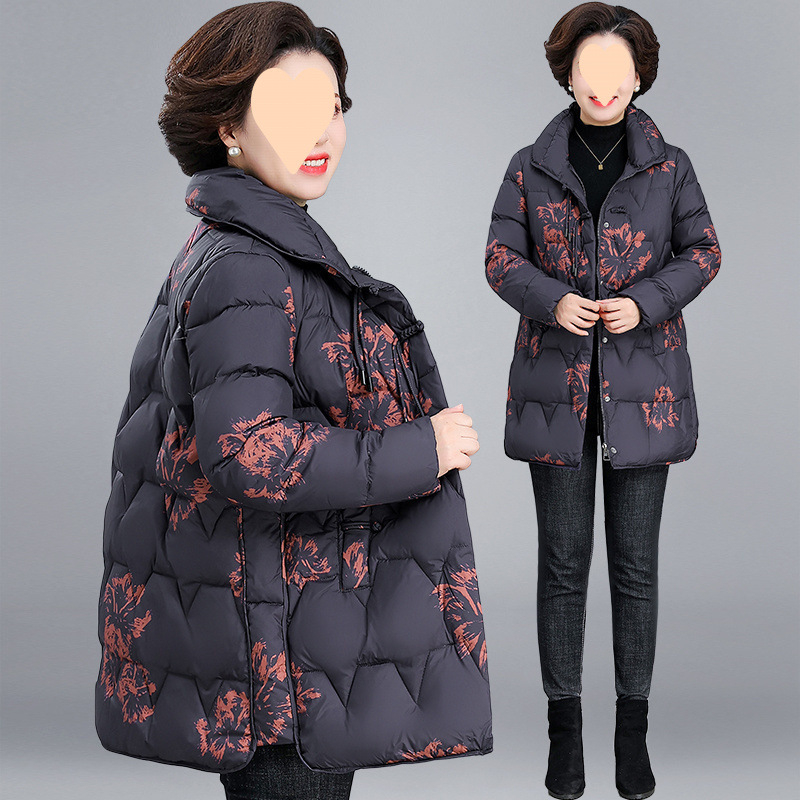 Ženska puferska jakna 2025, srednje duljine, zimska jakna